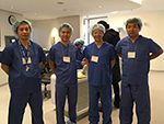 Japanese residents observe surgeries as part of the Advancements in Urology symposium at the University of California, San Diego.