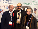 AUA President, Dr. Richard Babayan greets Dr. and Mrs. Patrick Walsh in London.