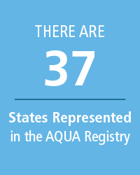 37 states represented in the AQUA Registry